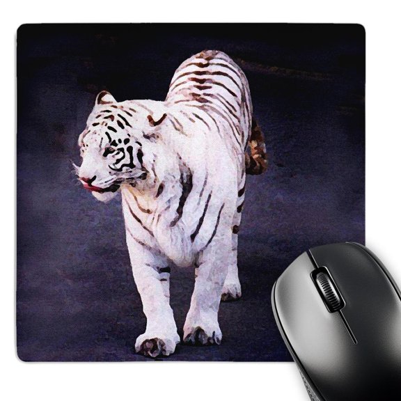 3dRose, White Tiger, MousePad