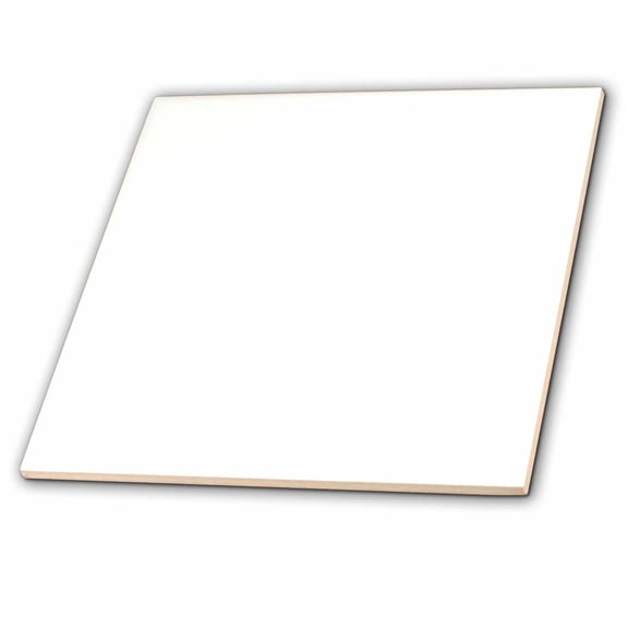 3dRose, White Tone, 8 Inch Ceramic Tile