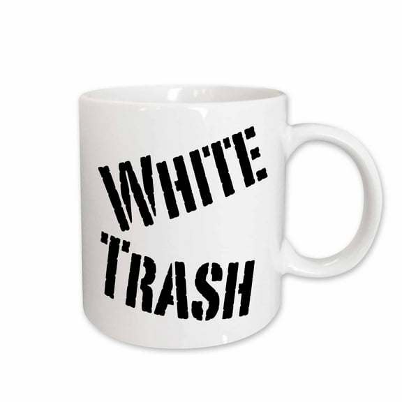 3dRose, White Trash, 11oz Mug