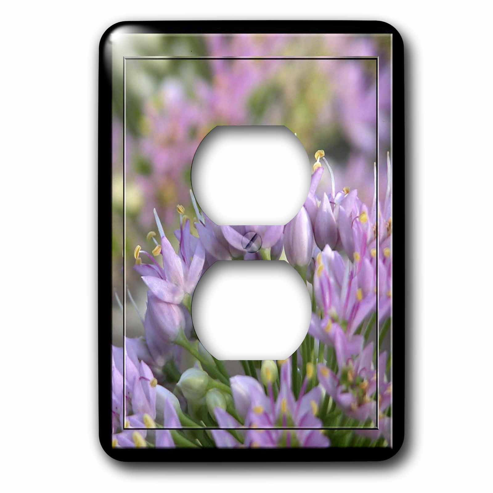 3dRose, Wild Onion Flowers, 2 plug outlet cover
