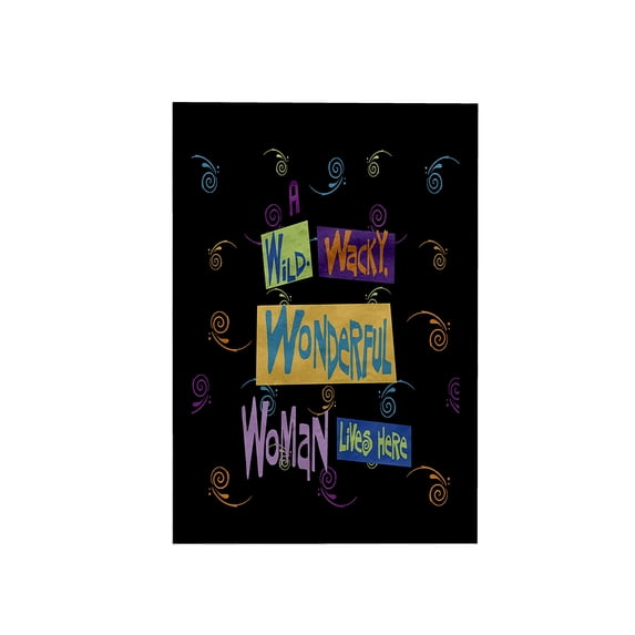 3dRose, Wild Wacky Wonderful Woman, 15x22 Hand Towel