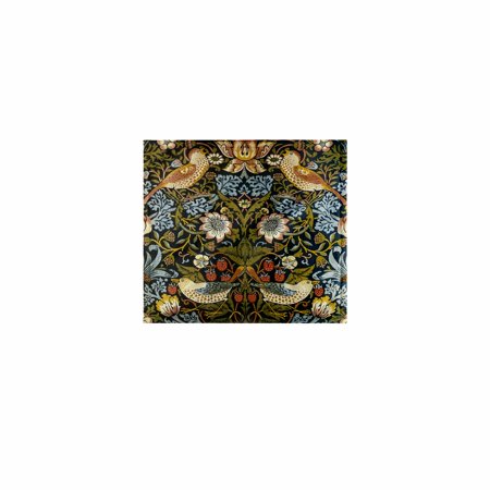 3dRose, William Morris Strawberry Thief Pattern, 11x12 Wash Cloth for Face and Body
