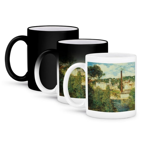 3dRose, Willimantic Connecticut by J. Alden Weir, 11oz Magic Transforming Mug
