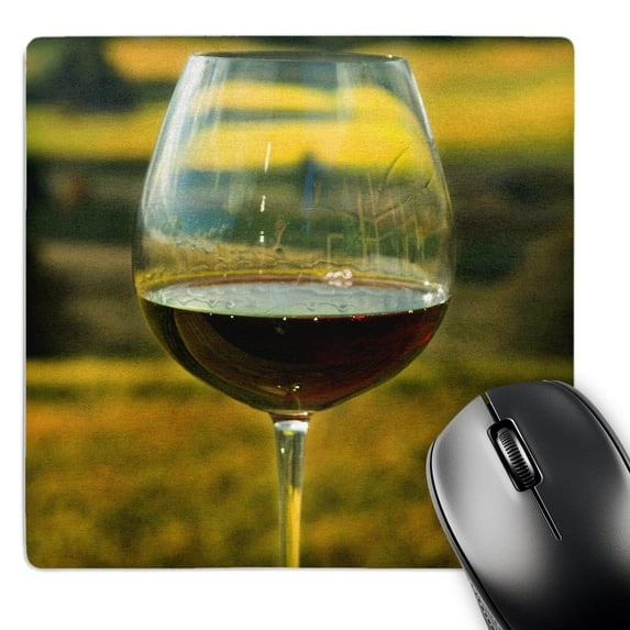 3dRose, Wine glass, Willamette Valley Vineyards, Oregon - US38 JMI0817 - Janis Miglavs, MousePad