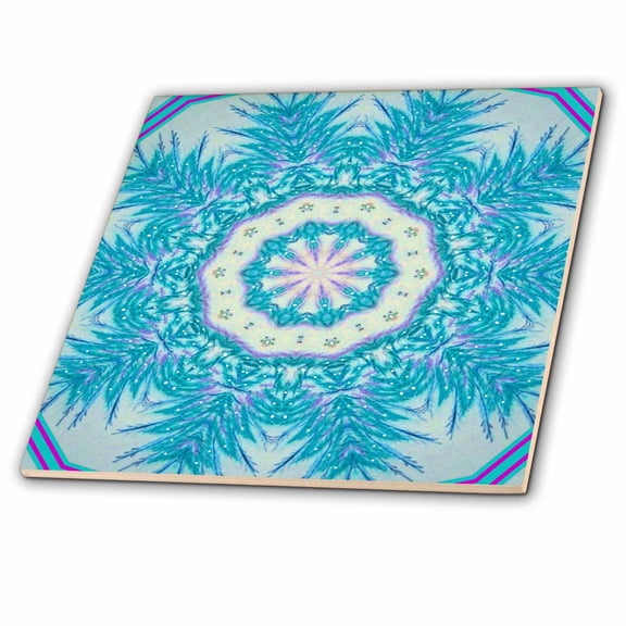 3dRose, Winter Crystal Dreams, 8 Inch Ceramic Tile