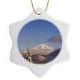 thumbnail image 1 of 3drose, Winter, Mt Hood National Forest, Oregon, Usa - Us38 Swe0083 - Stuart Westmorland, 3 inch Snowflake Porcelain Ornament, 1 of 7