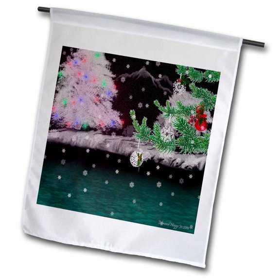 3dRose, Winter Wonderland, 12 x 18 inch Garden Flag
