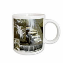 3drose, Winter at Hocking Hills State Park Collage, 11oz Mug