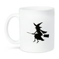 thumbnail image 1 of 3dRose, Witch on Broom Halloween Silhouette, 15oz Mug, 1 of 7