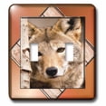 thumbnail image 1 of 3dRose, Wolf Resting Against a Tree, double toggle switch, 1 of 1