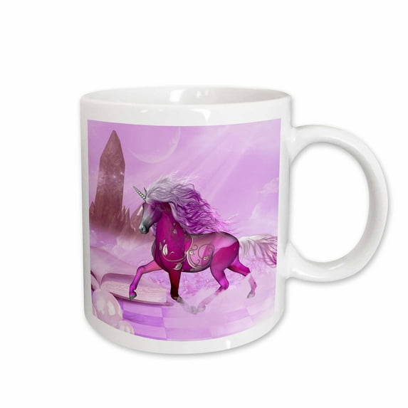 3drose, Wonderful Violet Unicorn, 15oz Mug