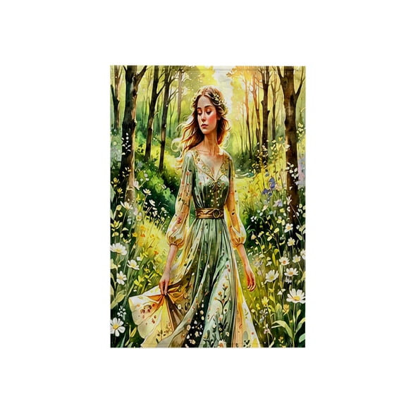 3dRose, Woodland Flowers And Forest Walks Pastoral Scene And Landscape, 15x22 Hand Towel