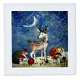 thumbnail image 1 of 3dRose, Woodland Friends-Deer In Autumn Forest, 12x12 inch quilt square, 1 of 1