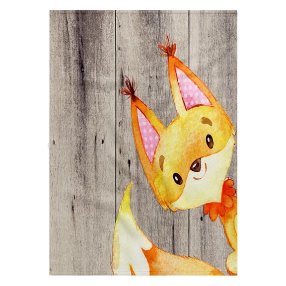 3dRose, Woodland-friends Fox animal forest illustration funny watercolor , 22x30 Bath Hand Pool Towel