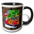 thumbnail image 1 of 3drose, Woody Classic Surfing Car, 11oz Two-tone Black Mug, 1 of 6