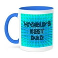 thumbnail image 1 of 3dRose, Worlds Best Dad Stars - Fathers Day - Art, 15oz Two-Tone Blue Mug, 1 of 3
