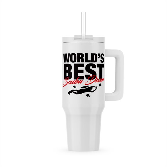3dRose, Worlds Best Scuba Diver, 30oz Tumbler