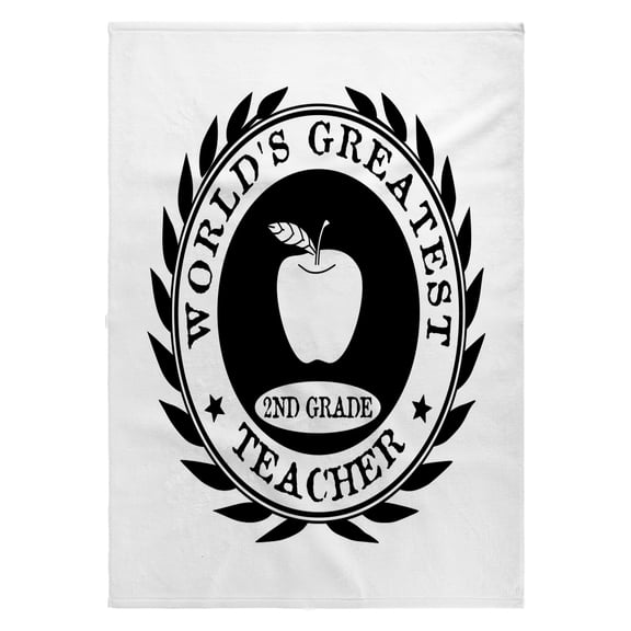 3dRose, Worlds Greatest 2nd Grade Teacher award. Second Grade 2 thank you gift, 22x30 Bath Hand Pool Towel