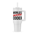 thumbnail image 1 of Worlds Okayest Coder, 30oz Tumbler, 1 of 7