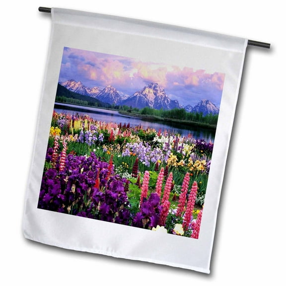 3dRose, Wyoming Wildflowers, 12 x 18 inch Garden Flag
