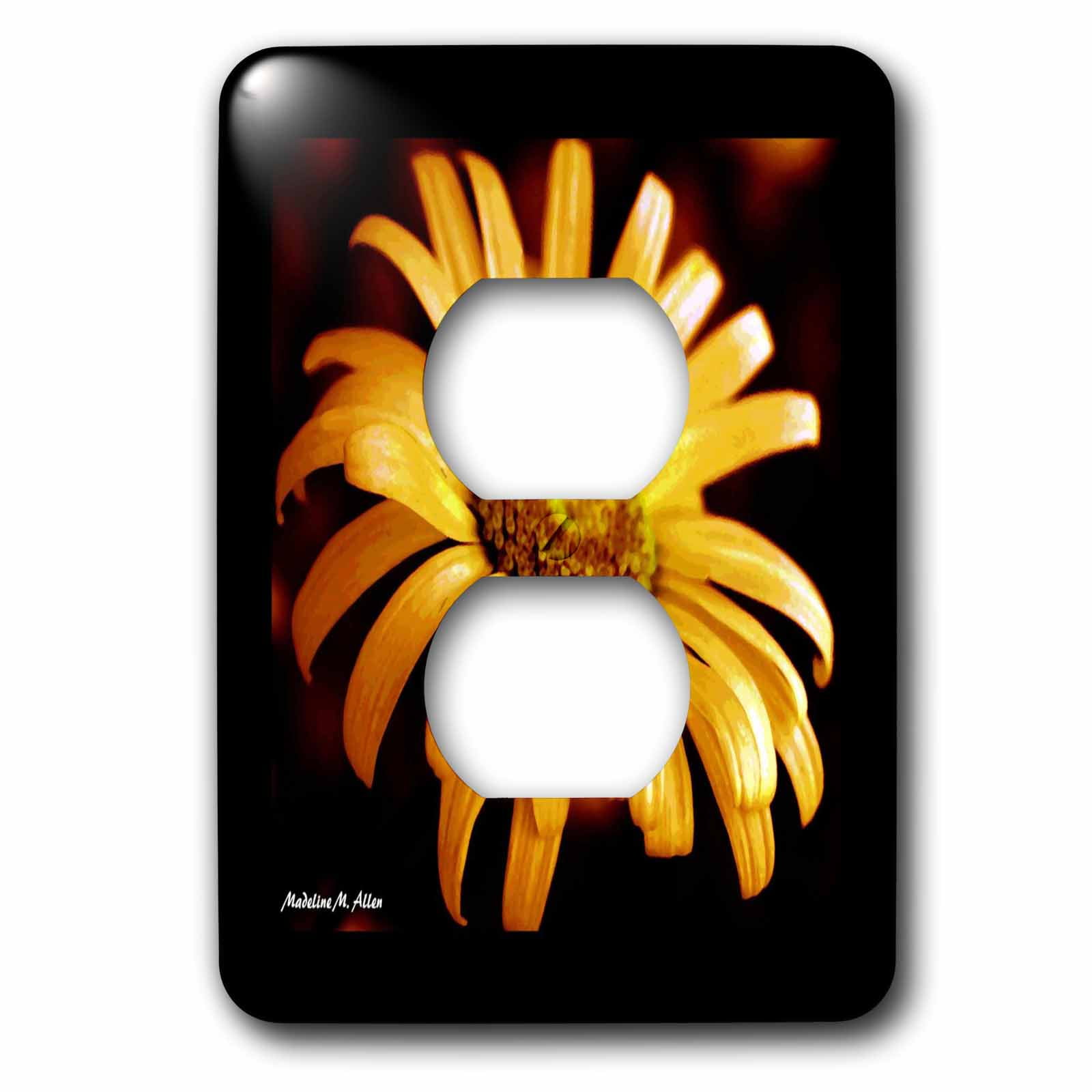 3dRose, Yellow Daisy Flower - Photography Flowers, 2 plug outlet cover
