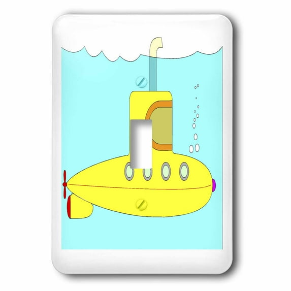 3dRose, Yellow Submarine, single toggle switch