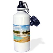 3dRose, Yellowstone National Park, Wyoming, USA. Thermal Pool, 21 oz Sports Water Bottle