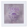 thumbnail image 1 of 3dRose, Yoga Self Acceptance Watercolor Calligraphy, 10x10 inch quilt square, 1 of 1
