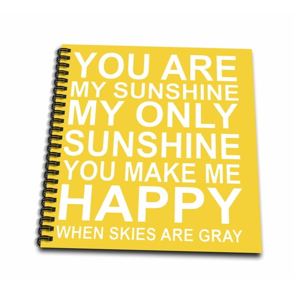 3dRose, You are my sunshine., Mini Notepad 4 x 4 inch