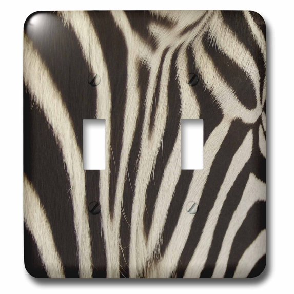 3dRose, Zebra Up Close, double toggle switch