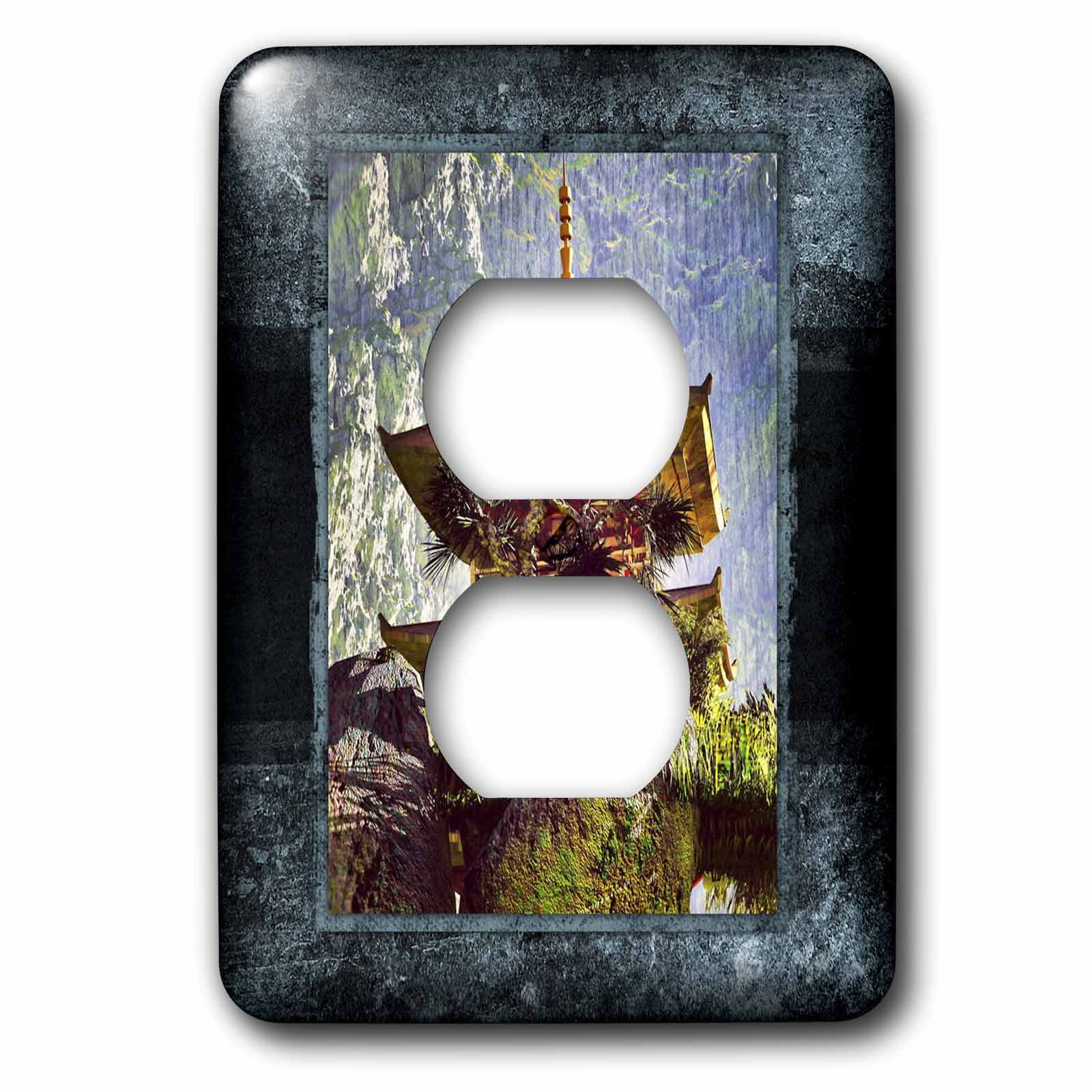 3dRose, Zen Buddist Temple, 2 plug outlet cover