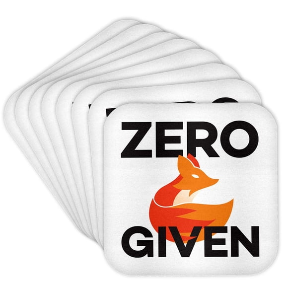 3drose, Zero Fox Given, Set of 8 Coasters - Soft