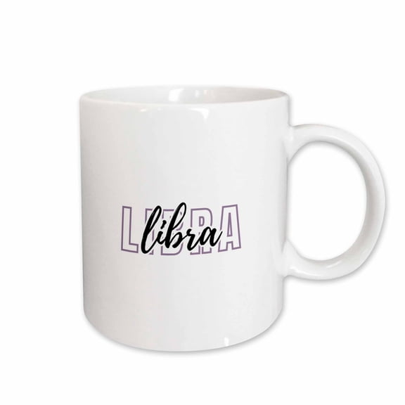 3drose, Zodiac Sign - Libra Text, 11oz Mug