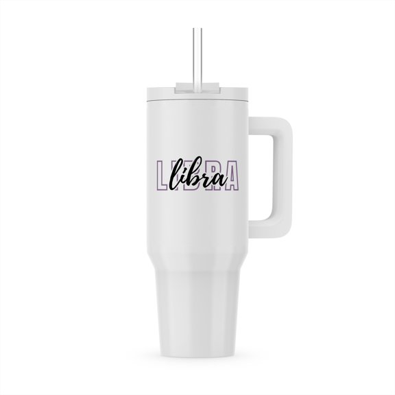 Zodiac Sign - Libra Text, 30oz Tumbler