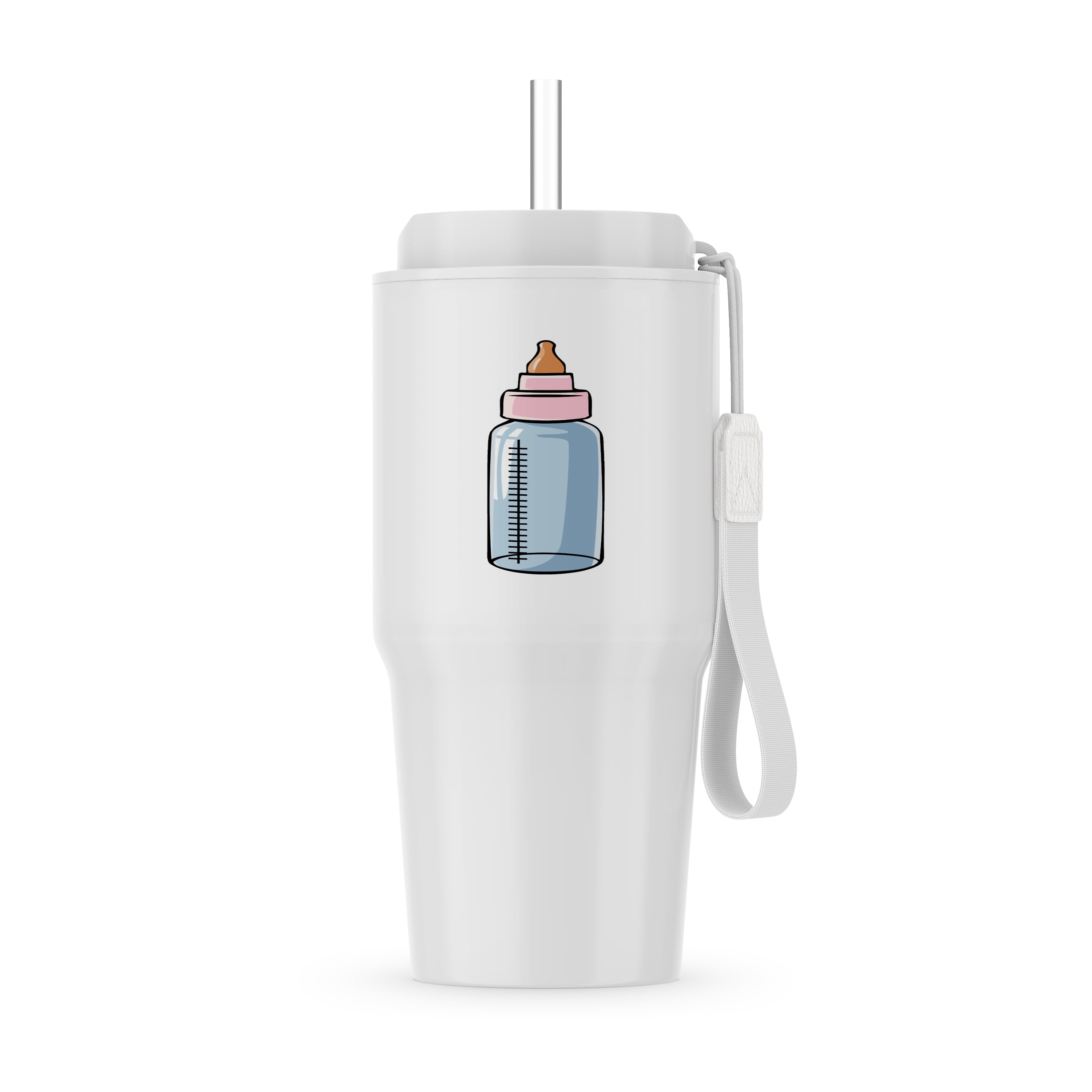 Baby Bottle Blue Tinted, 20oz Tumbler
