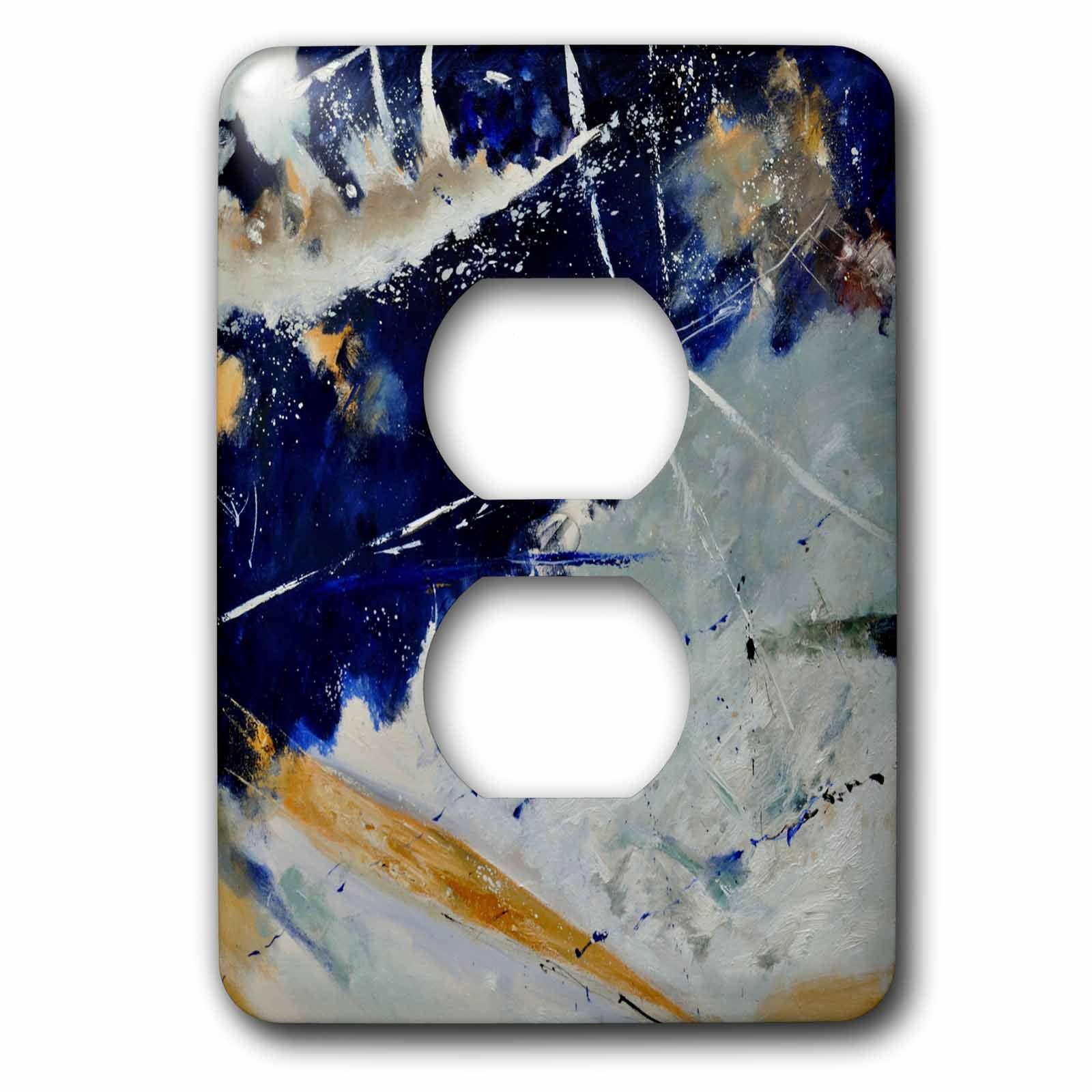 3dRose, different wave Abstract , 2 plug outlet cover