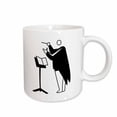 thumbnail image 1 of 3drose, Graphic Conductor and Stand Black, 11oz Mug, 1 of 6