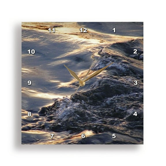 3dRose, illuminated water, 15x15 Wall Clock