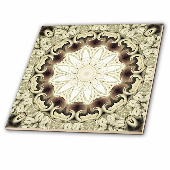 3dRose, t Gemstone Decorative Mosaic Window Mandala, 8 Inch Ceramic Tile