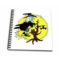 thumbnail image 1 of 3dRose, witch flying tree yellow moon halloween , Mini Notepad 4 x 4 inch, 1 of 2