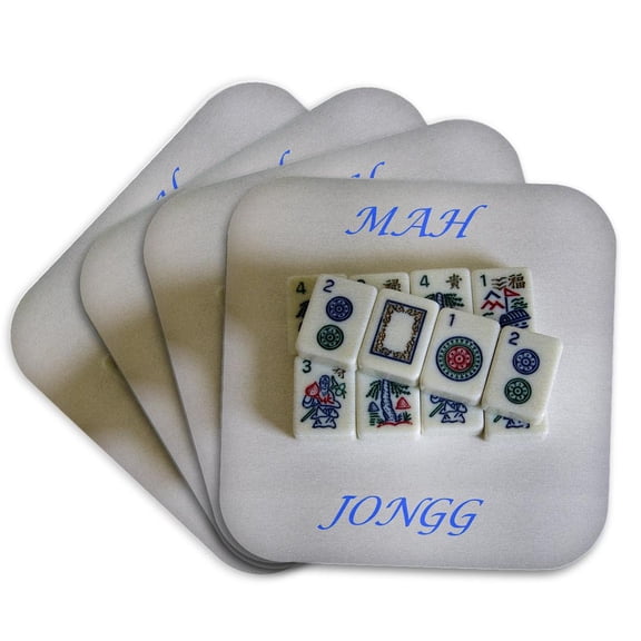 3drose, 2012 Mah-jongg, Set of 4 Coasters - Cork