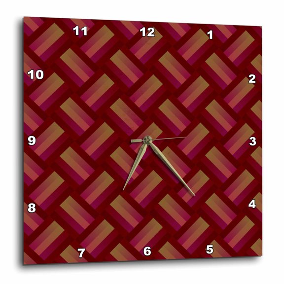 3drose, Abstract Seamless Gradient Diagonal Stripe Pattern Background Design, 15x15 Wall Clock
