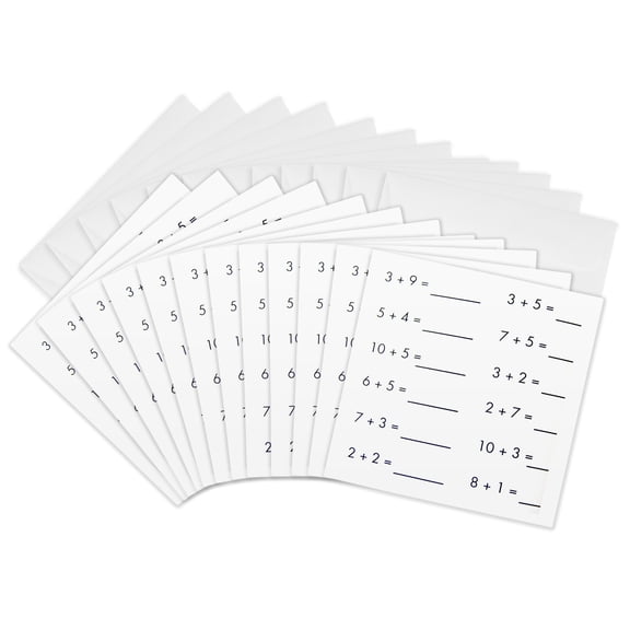3drose, Addition One, 12 Greeting Cards with Envelopes