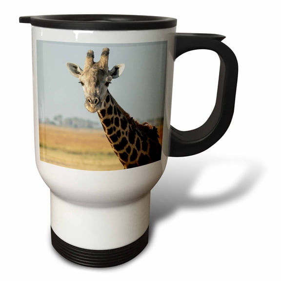 3drose, Africa, Botswana, Chobe Np. Oxpecker Bird, 14oz Stainless Steel Travel Mug