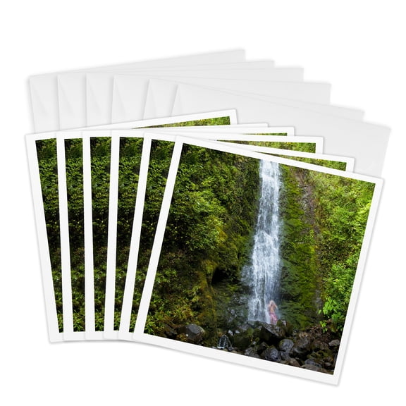 3drose, Ala Moana Beach Park, Waikiki, Honolulu, Hawaii - Us12 Dpb2402 - Douglas Peebles, 6 Greeting Cards with Envelopes