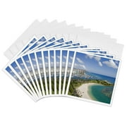 3drose, Ala Moana, Honolulu, Hawaii - Us12 Dpb0486 - Douglas Peebles, 12 Greeting Cards with Envelopes