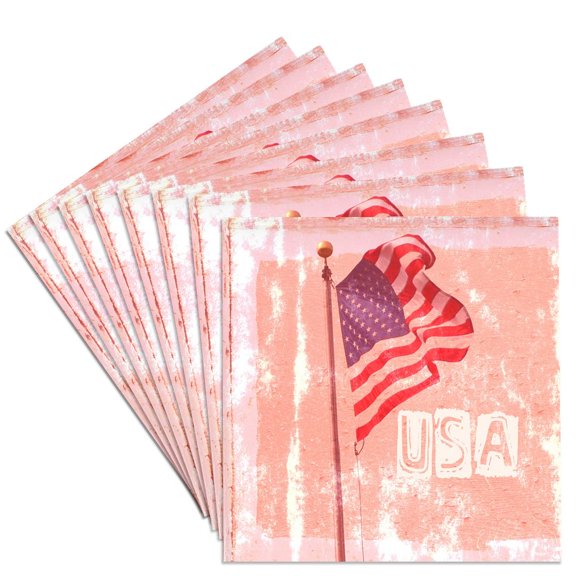 3drose, American Flag Usa Art Patriotic Americana Photography, Set of 8 Ceramic Tile Coasters