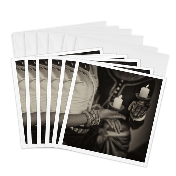 3drose, Apsara Dancer, Performing a Traditional Khmer Dance, 6 Greeting Cards with Envelopes