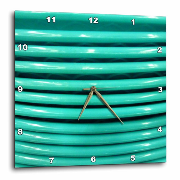 3drose, Aqua Rims, 15x15 Wall Clock