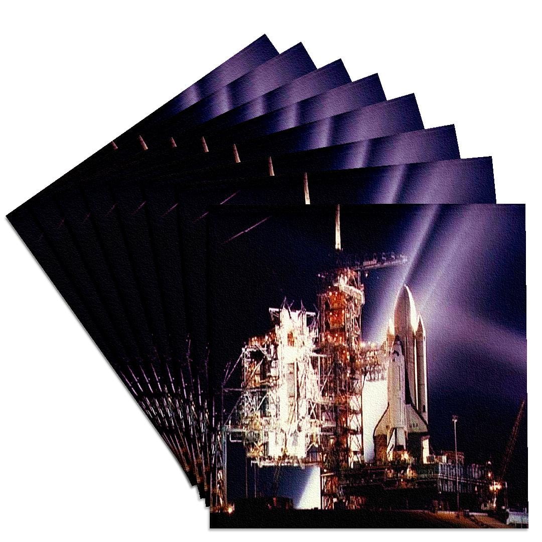 3drose, Astronauts and Rockets - Space Shuttle Launching, Set of 8 ...